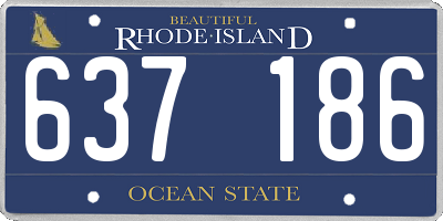 RI license plate 637186