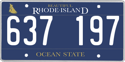 RI license plate 637197
