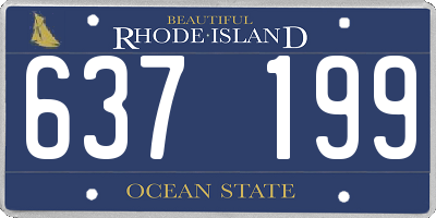 RI license plate 637199