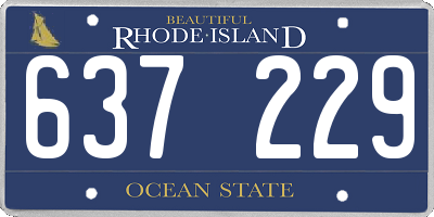 RI license plate 637229