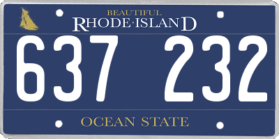 RI license plate 637232