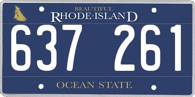 RI license plate 637261