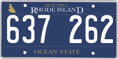 RI license plate 637262