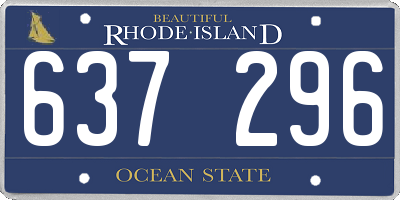 RI license plate 637296