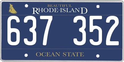 RI license plate 637352