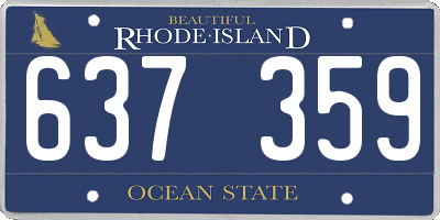 RI license plate 637359