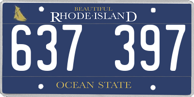 RI license plate 637397