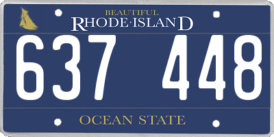 RI license plate 637448