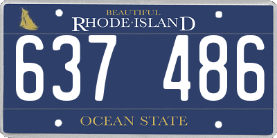 RI license plate 637486