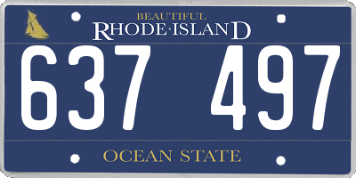 RI license plate 637497