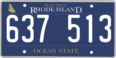 RI license plate 637513