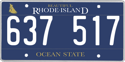 RI license plate 637517
