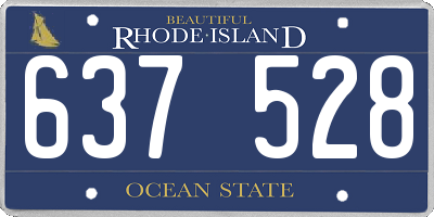 RI license plate 637528