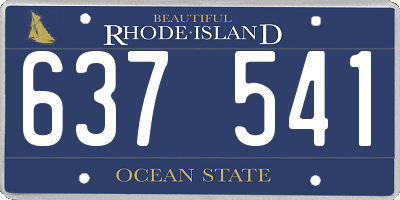 RI license plate 637541