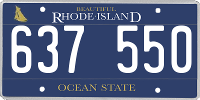 RI license plate 637550