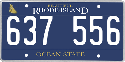 RI license plate 637556