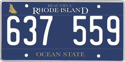 RI license plate 637559