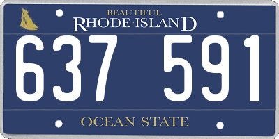 RI license plate 637591
