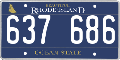 RI license plate 637686