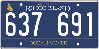 RI license plate 637691