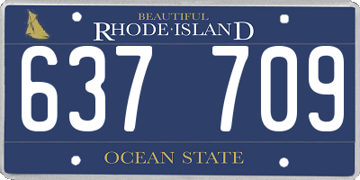 RI license plate 637709