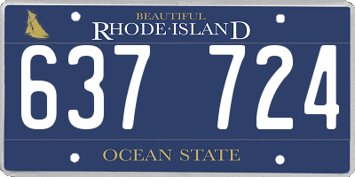 RI license plate 637724