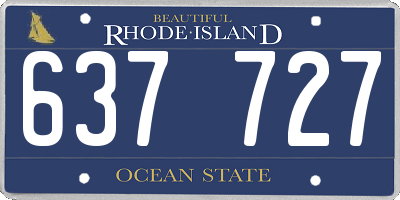 RI license plate 637727