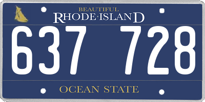RI license plate 637728