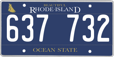 RI license plate 637732