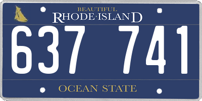 RI license plate 637741