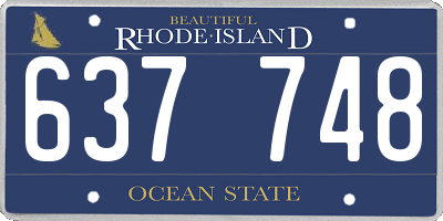RI license plate 637748