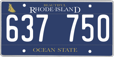 RI license plate 637750