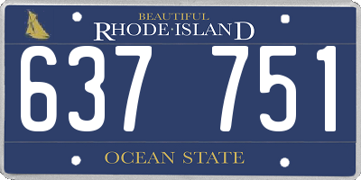 RI license plate 637751