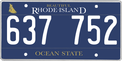 RI license plate 637752