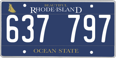 RI license plate 637797
