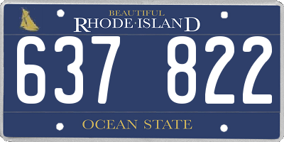 RI license plate 637822