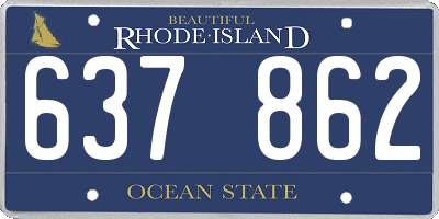 RI license plate 637862