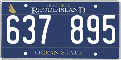 RI license plate 637895