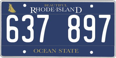 RI license plate 637897