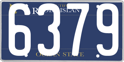 RI license plate 6379