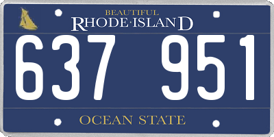 RI license plate 637951