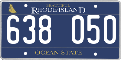RI license plate 638050