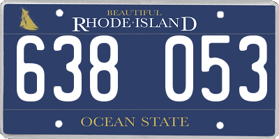 RI license plate 638053