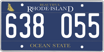RI license plate 638055
