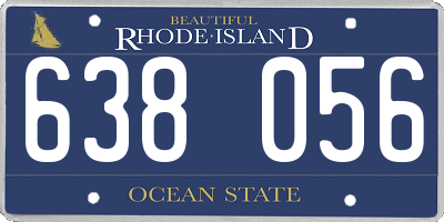RI license plate 638056
