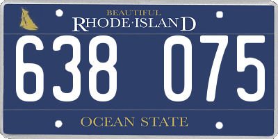 RI license plate 638075