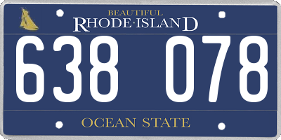 RI license plate 638078