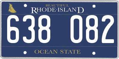 RI license plate 638082