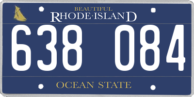 RI license plate 638084