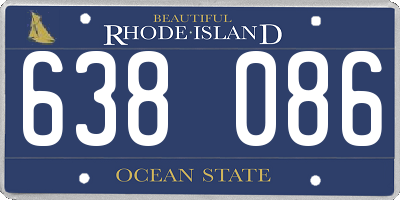 RI license plate 638086